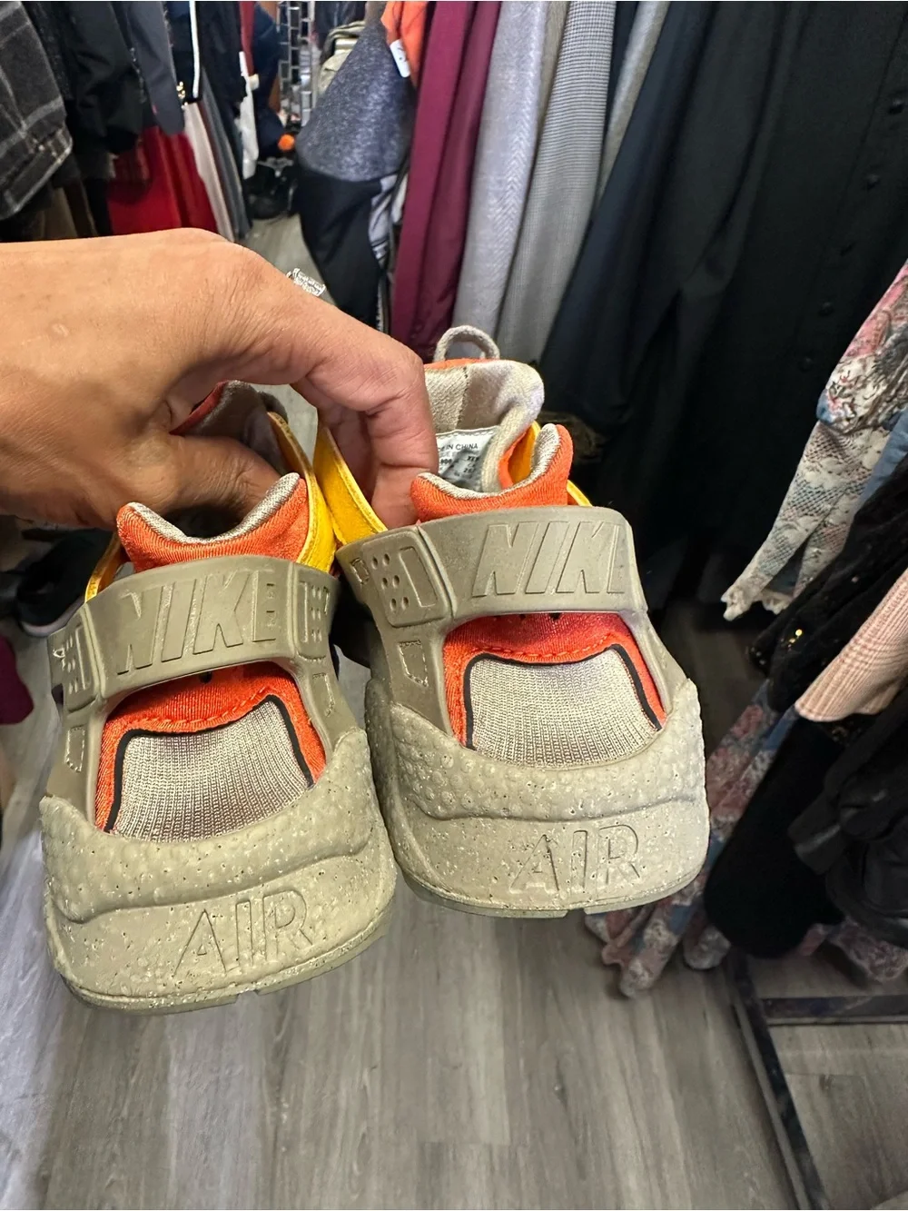 Nike Kids Yellow & Orange Athletic Sneakers